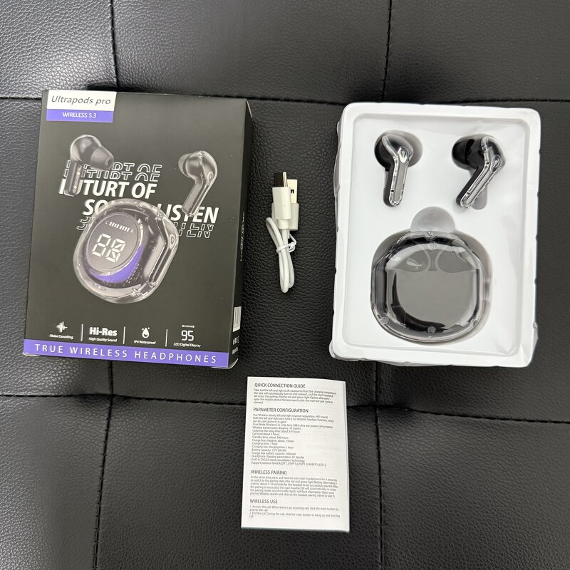 TWS Earbuds Manufacturer - OEM Transparent Air39 Crystal Mini Bt5.3 Gaming Earphones