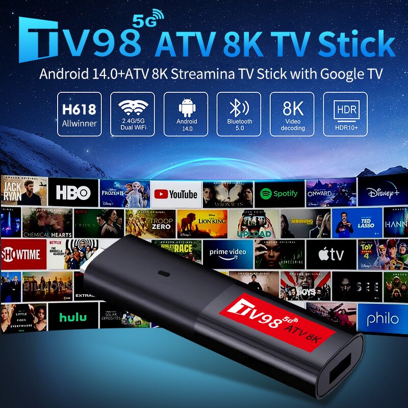 TV Stick Manufacturer - OEM Wholesale Mini Dongle 8k Max hd Video Smart Tv Stick