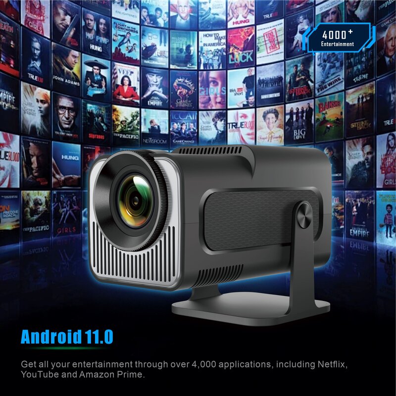 Mini Projector Manufacturer - OEM HY320 MINI Full HD Auto Focus Android WiFi 4k