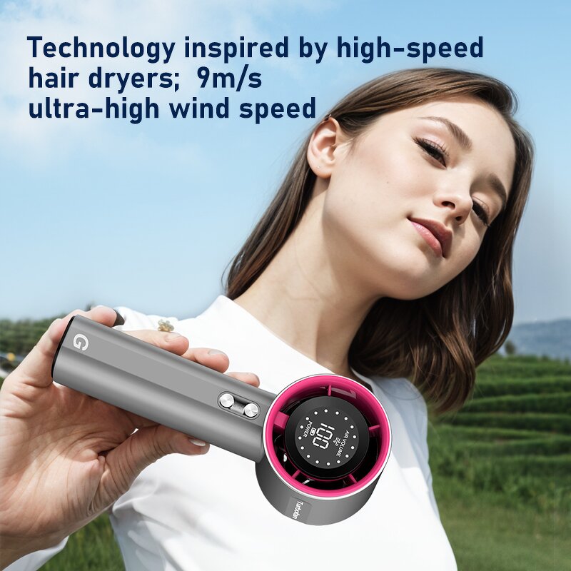 Handheld Fan Manufacturer - OEM China Hot Sale GS1 High Speed Turbo LCD Display