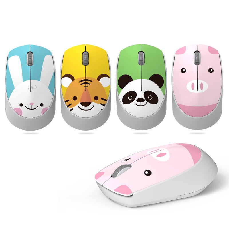 Wireless Mouse Manufacturer - OEM FVT100 Animal Cartoon Panda Tiger Business Gift