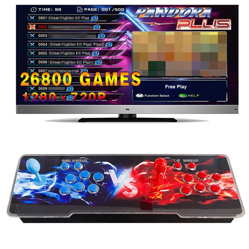 Arcade Game Machine Manufacturer - Factory Wholesale Pandora Box Joystick 26800 in 1