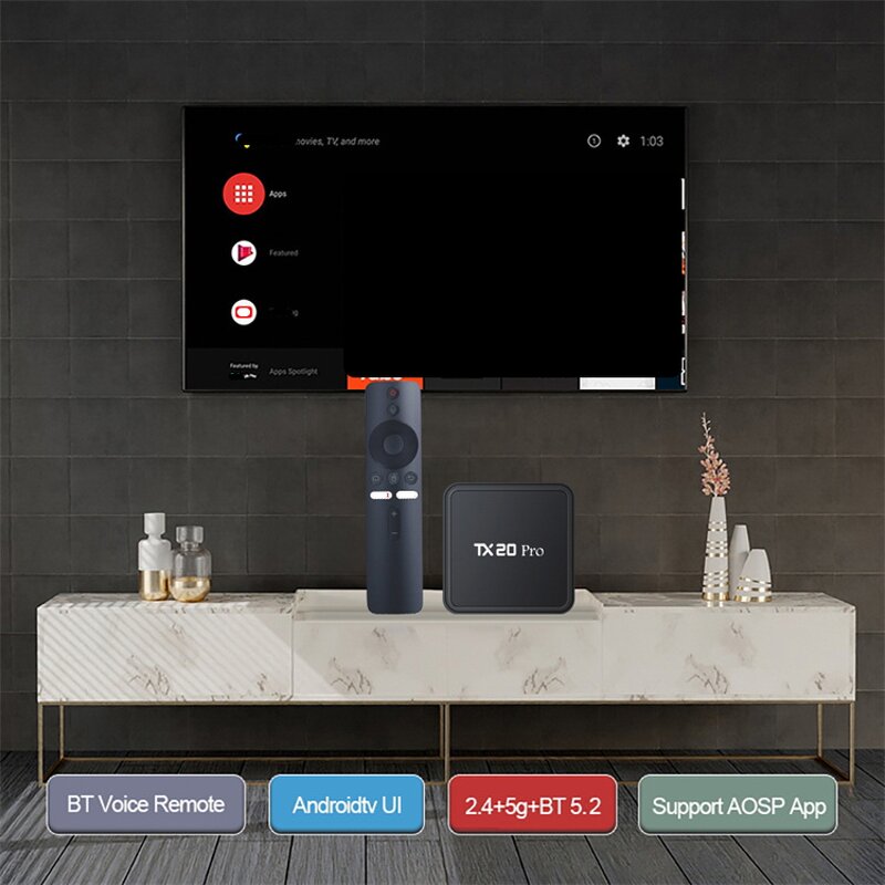 Android TV Box Manufacturer - Factory Price TX20 Pro Allwinner H313 1GB 8GB Android 15
