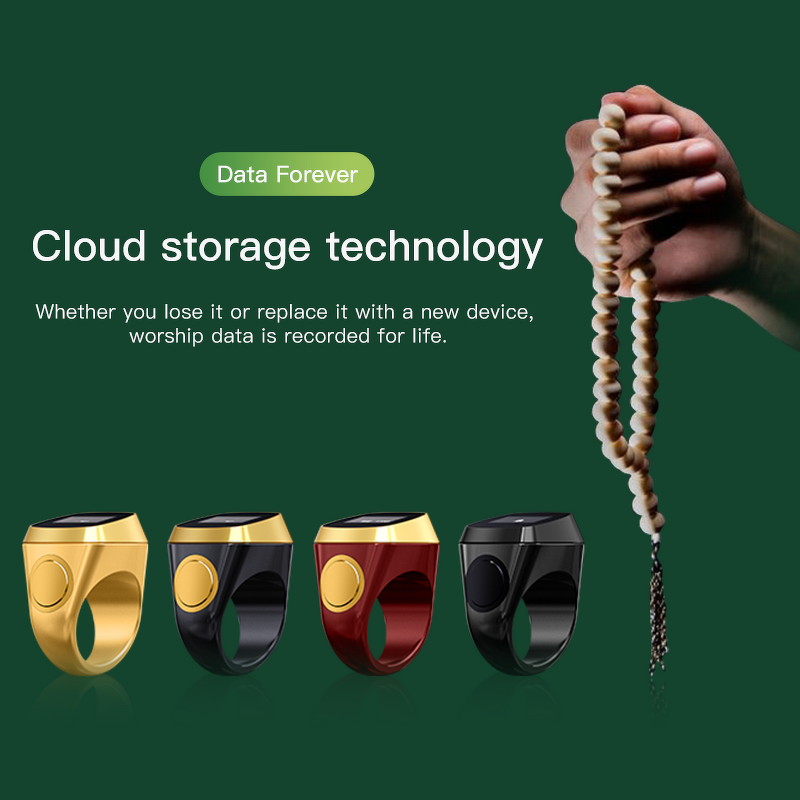 Smart Prayer Ring Manufacturer - OEM R100 for Arab Worship Count Point to Mecca