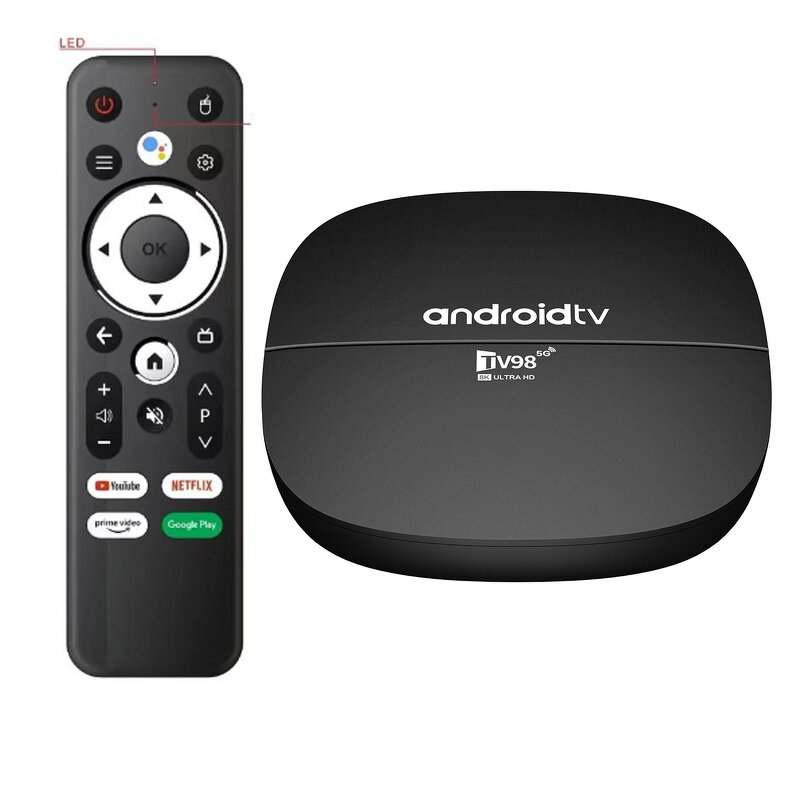 ATV TV Box Manufacturer - OEM TV98 ATV Android H313 4K 2.4/5g Wifi 8+128gb Home