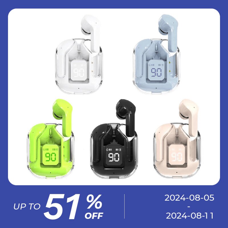 TWS Earbuds Manufacturer - OEM Transparent Air31 Crystal Airbuds Wireless Headphone