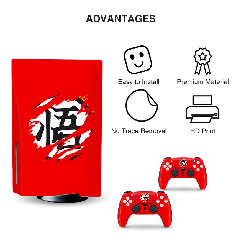 PS5 Console Skin Manufacturer - Custom Full Body Vinyl Panel Plate Wrap Sticker