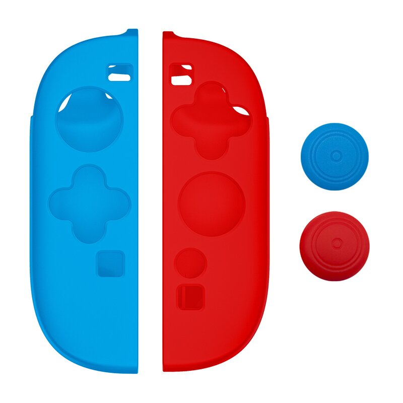 Switch Protective Cover Manufacturer - OEM Three Color Silicone Shell with Joystick Cap
