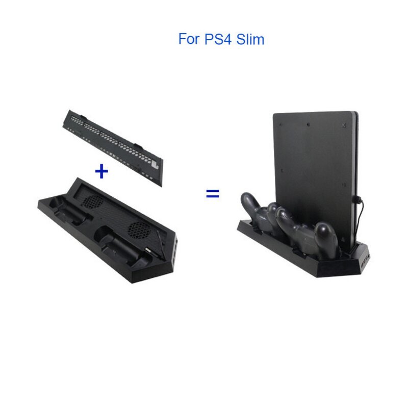 PS4 Charging Stand Manufacturer - OEM Vertical Stand Cooler Fan Charging Station TP4-023B