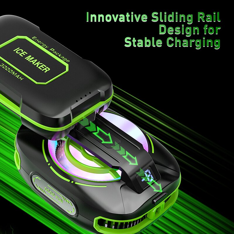 Phone Fan Cooler Manufacturer - OEM with Digital Display Rechargeable Battery JS85