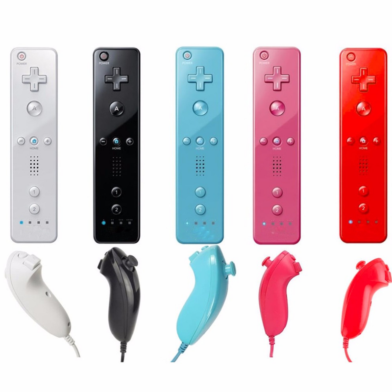 Wii Gamepad Manufacturer - OEM 2 in 1 Wireless Built in Motion Plus Nunchuk