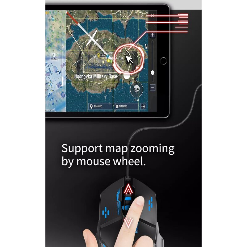 Mobile Gaming Converter Manufacturer - OEM Keyboard Mouse for Pubg Android Smartphone