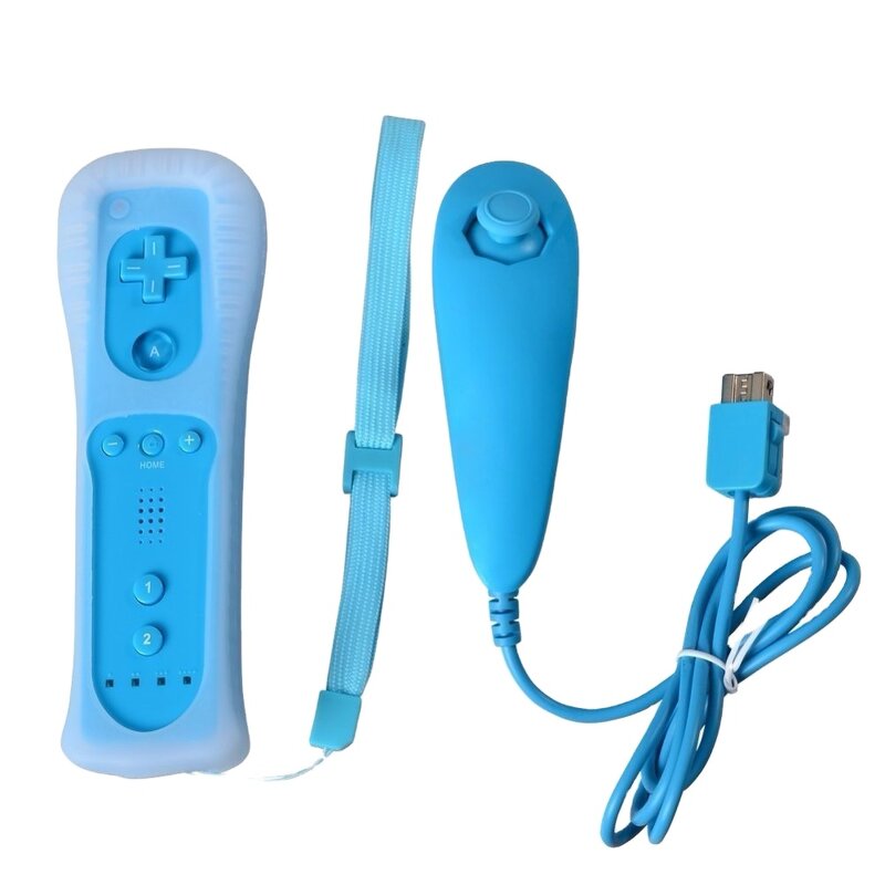 Wii Gamepad Manufacturer - OEM 2 in 1 Wireless Built in Motion Plus Nunchuk