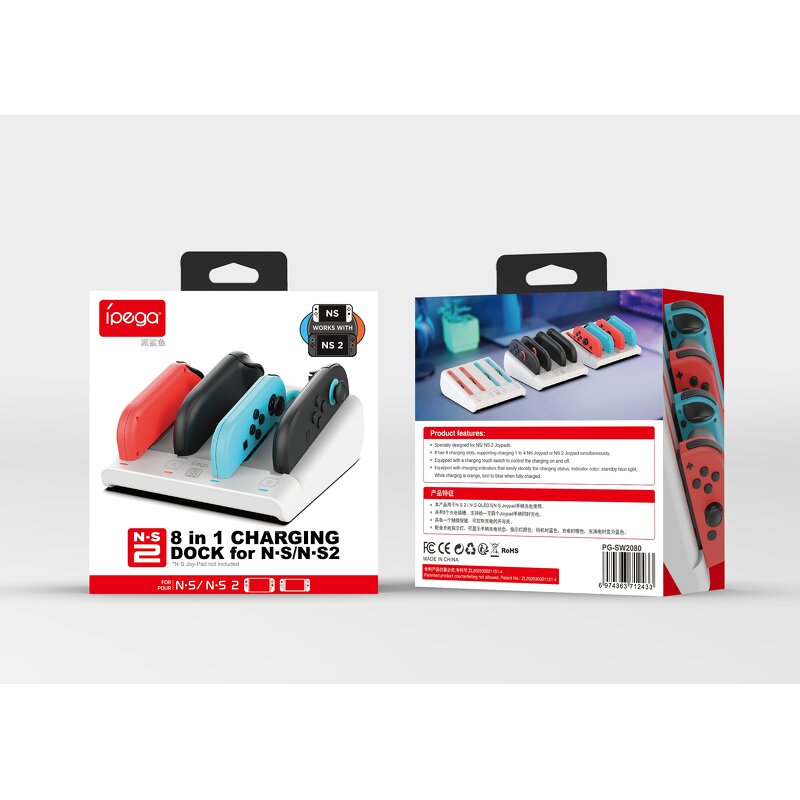 Switch Charging Dock Manufacturer - OEM 8 in 1 Touch Button for Joypad Game Accessories