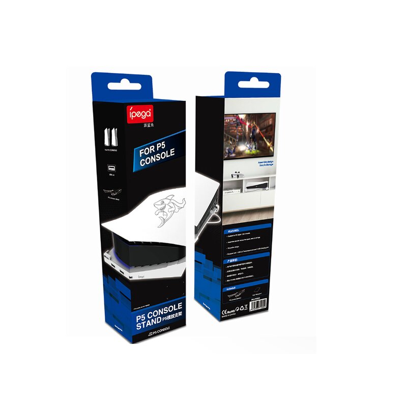 PS5 Wall Mount Manufacturer - OEM Storage Bracket Stand with 4 USB Charger Ports