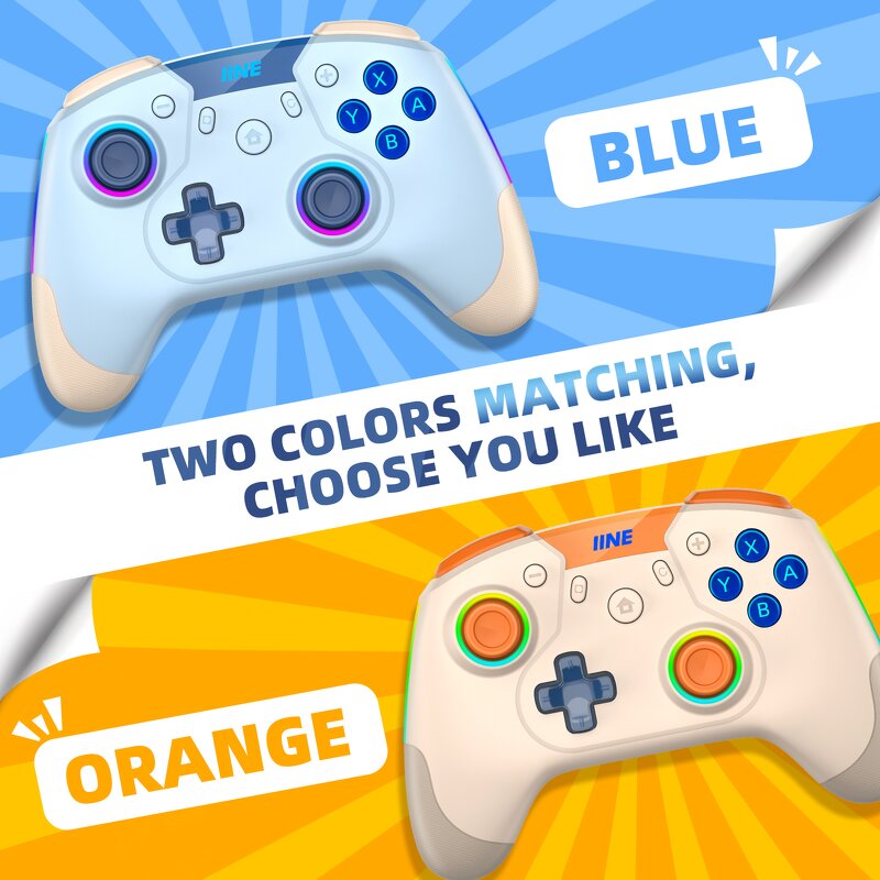 Switch Pro Controller Manufacturer - OEM Wireless Wake up RGB Light Strips Mechanical