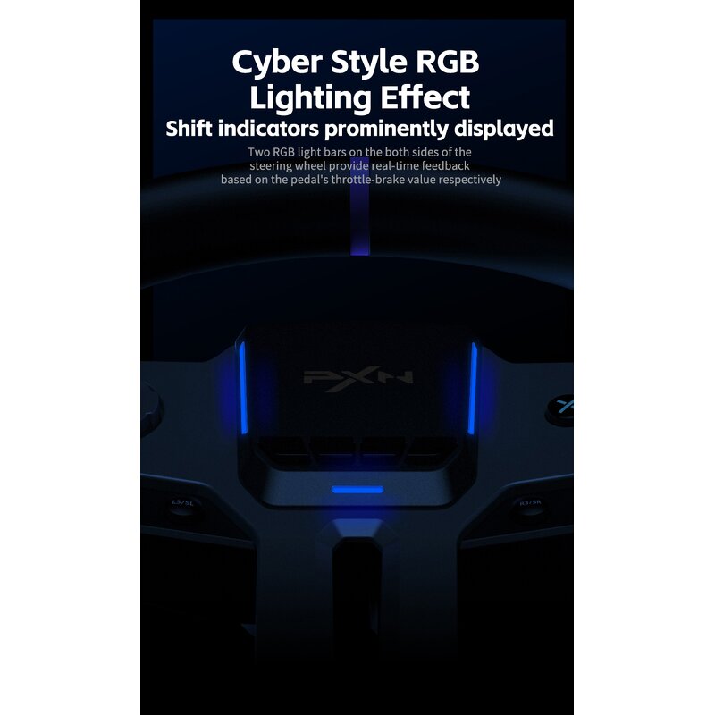 Racing Simulator Wheel Manufacturer - OEM PXN V9 GEN2 with Pedals Shifter Vibration