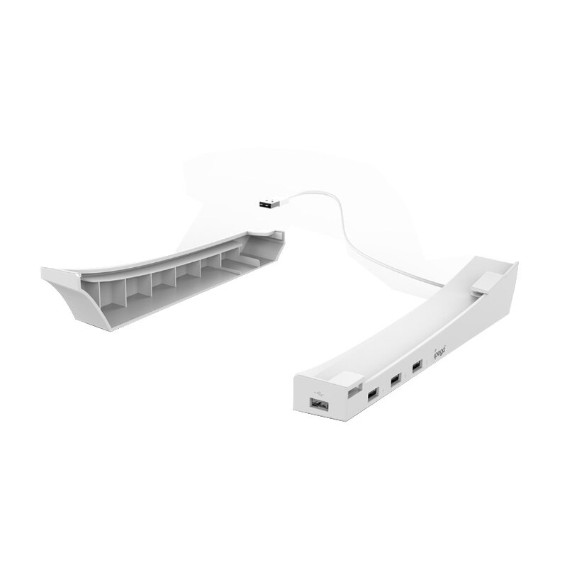 PS5 Wall Mount Manufacturer - OEM Storage Bracket Stand with 4 USB Charger Ports