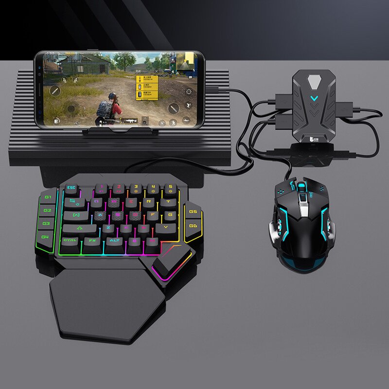 Mobile Gaming Converter Manufacturer - OEM Keyboard Mouse for Pubg Android Smartphone