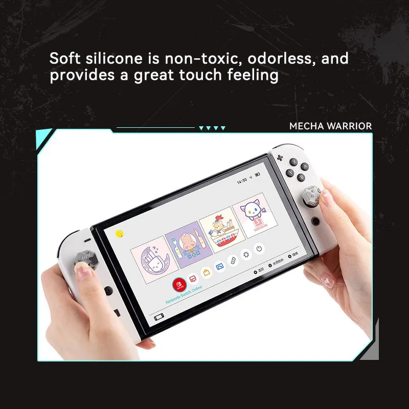 Thumbstick Cover Manufacturer - OEM Anti Slip Mecha Warrior 4PCS for Switch OLED Lite