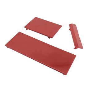 Wii Console Covers Manufacturer - OEM 3 in 1 Battery Back SD Slot Shell Case Red