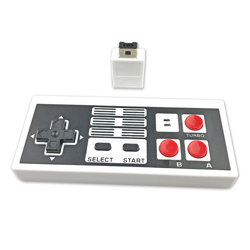 Wireless Gamepad Manufacturer - OEM 2.4g for NES with WII Port Receiver Red White