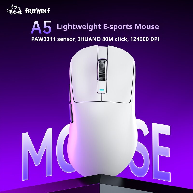 Gaming Mouse Manufacturer - OEM Light Weight PAW 3311 24000DPI Tri Mode Wireless A5