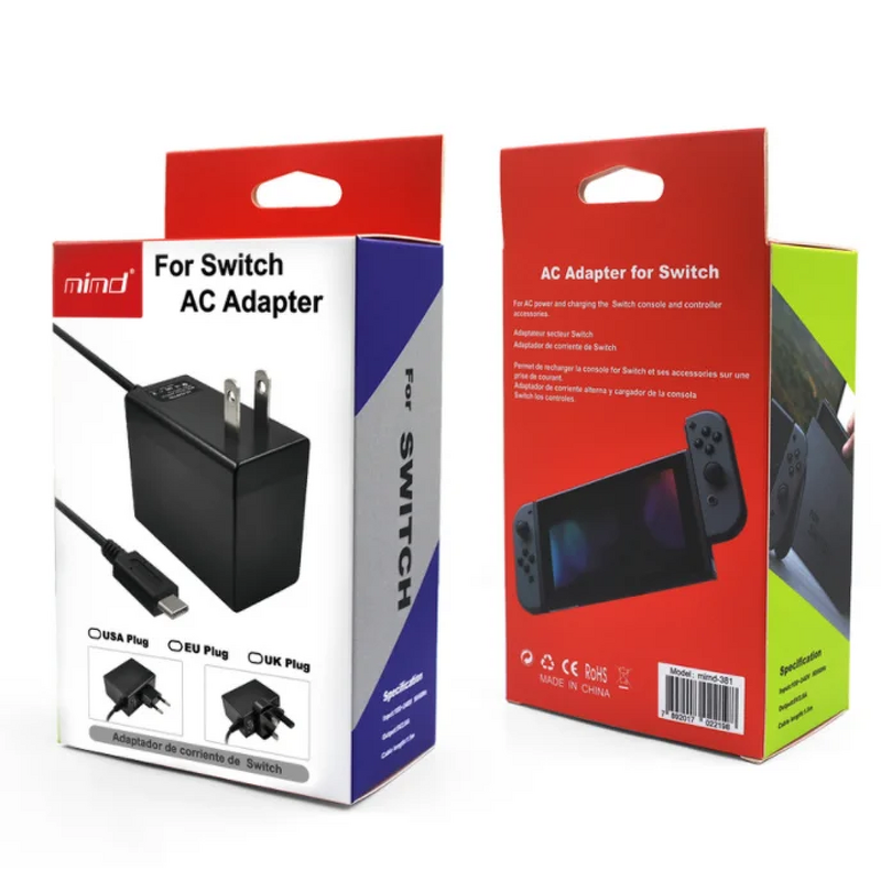 Switch AC Adapter Manufacturer - OEM 2.6A USB Travel Power Supply EU US Plug