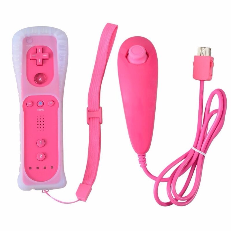 Wii Gamepad Manufacturer - OEM 2 in 1 Wireless Built in Motion Plus Nunchuk