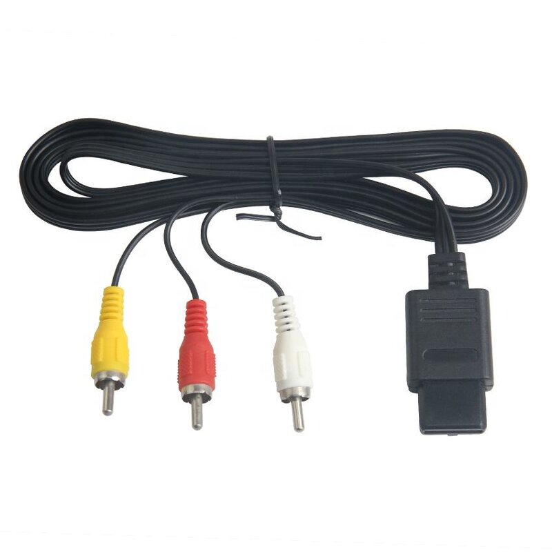 AV Cable Manufacturer - OEM 1.8M RCA Video Audio Cable for Nintendo 64 N64 SNES