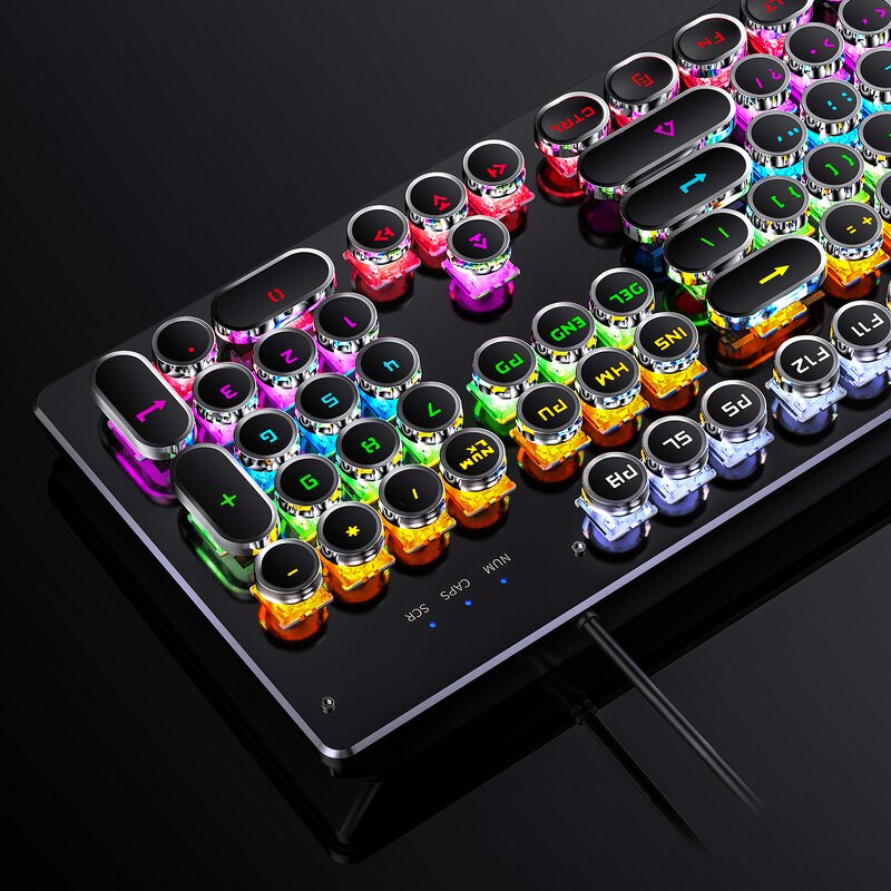 Gaming Keyboard Manufacturer - OEM 104 Key Wired USB RGB Mechanical Keyboard