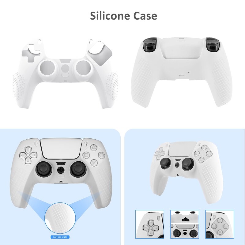 PS5 Controller Sleeve Manufacturer - OEM Privacy Cover Silicone 12 in 1 Holder Set