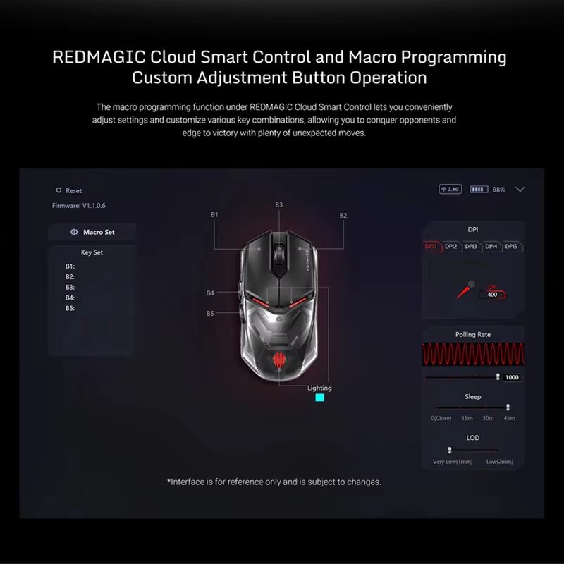 Gaming Mouse Manufacturer - OEM 26000DPI Transparent Wireless Tri Mode Lightweight GS001J