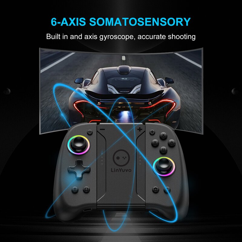 Switch Wireless Controller Manufacturer - OEM LinYuvo with Dual Vibration for Oled Lite