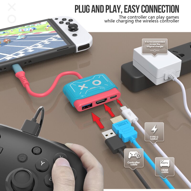 Nintendo Switch Dock Manufacturer - OEM Portable with HDTV USB 3.0 USB C Charging Port