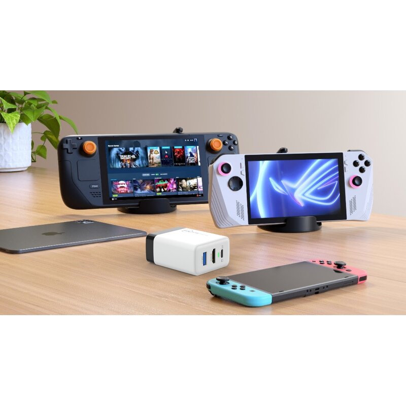 Gaming Charger Dock Manufacturer - OEM 4K@60Hz 65W PD Wall Charger for ROG Ally
