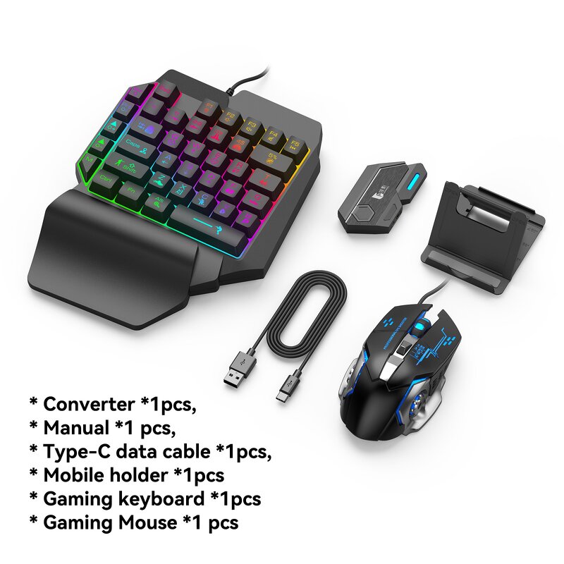 Mouse Keyboard Converter Manufacturer - OEM 4 in 1 Mix SE Elite Combo for IOS Android