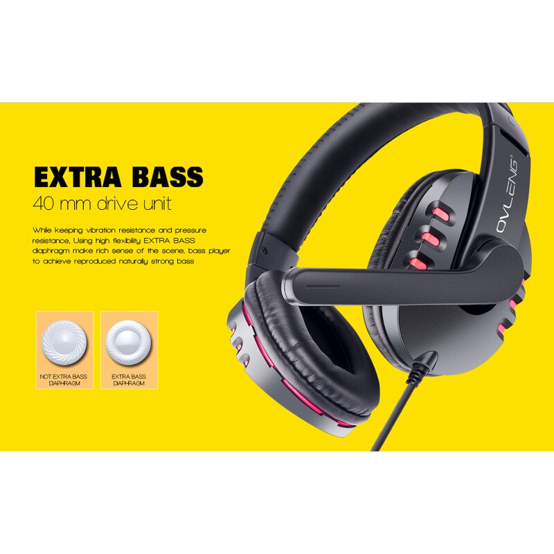 Gaming Headset Manufacturer - OEM with Mic Dual 3.5mm Jack OV-X6 for PC