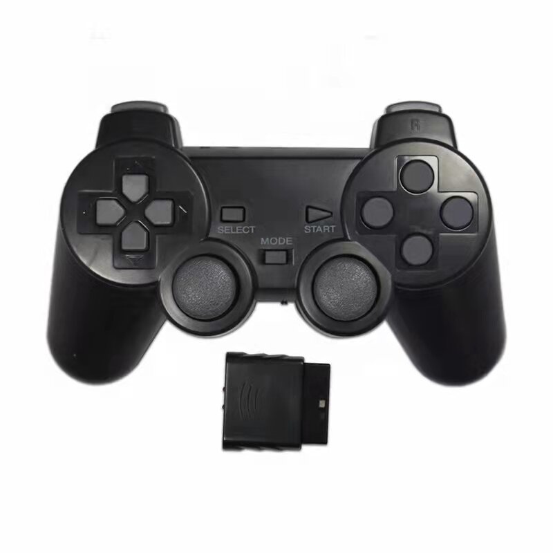 PS2 Wireless Gamepad Manufacturer - OEM 2.4G Transparent Vibration Motor Retail Package