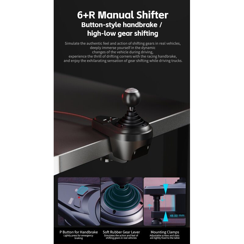 Racing Simulator Wheel Manufacturer - OEM PXN V9 GEN2 with Pedals Shifter Vibration