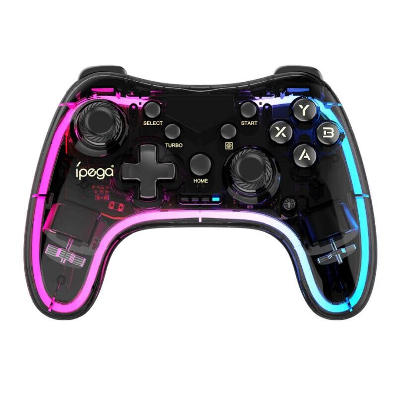 Wireless Gamepad Manufacturer - OEM Transparent PG-9228 BT RGB for Switch IOS Android PC
