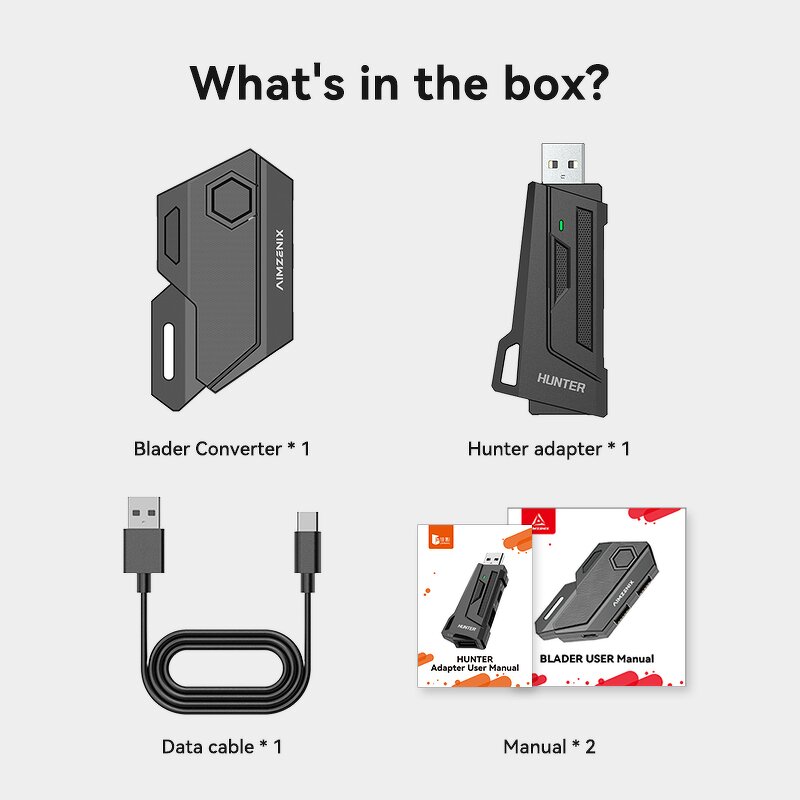 PS5 Mouse Converter Manufacturer - OEM Mix Blader+ Hunter Plug and Play Keyboard Combo