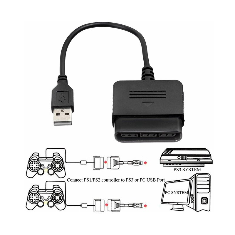 PS3 USB Adapter Manufacturer - OEM for PC Game Accessories PS2 Converter Cable