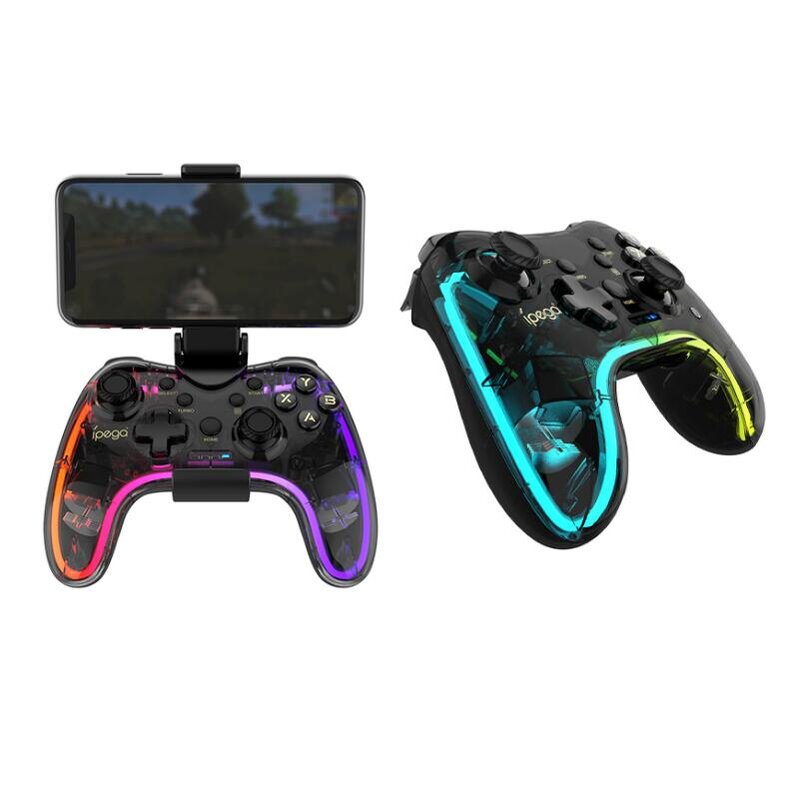 Wireless Gamepad Manufacturer - OEM Transparent PG-9228 BT RGB for Switch IOS Android PC