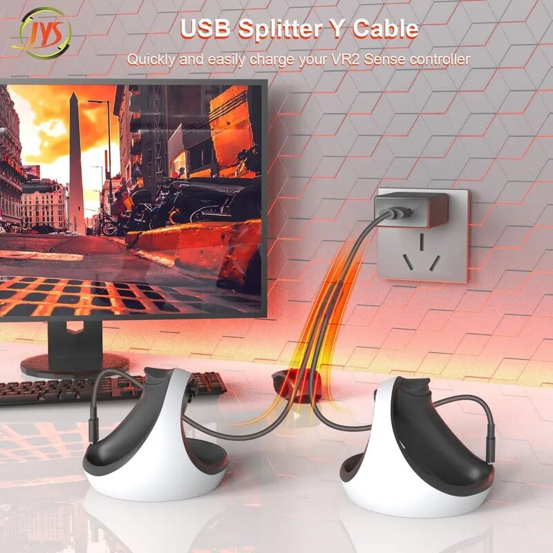 PS5 Charging Cable Set Manufacturer - OEM VR2 Foldable Headset Hanger Handle Bracket