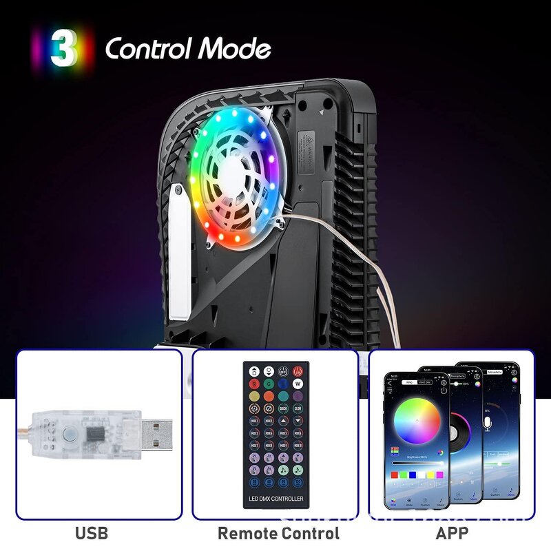PS5 LED Light Manufacturer - OEM 400 Effects Music Sync 8 Color Changing Accessories