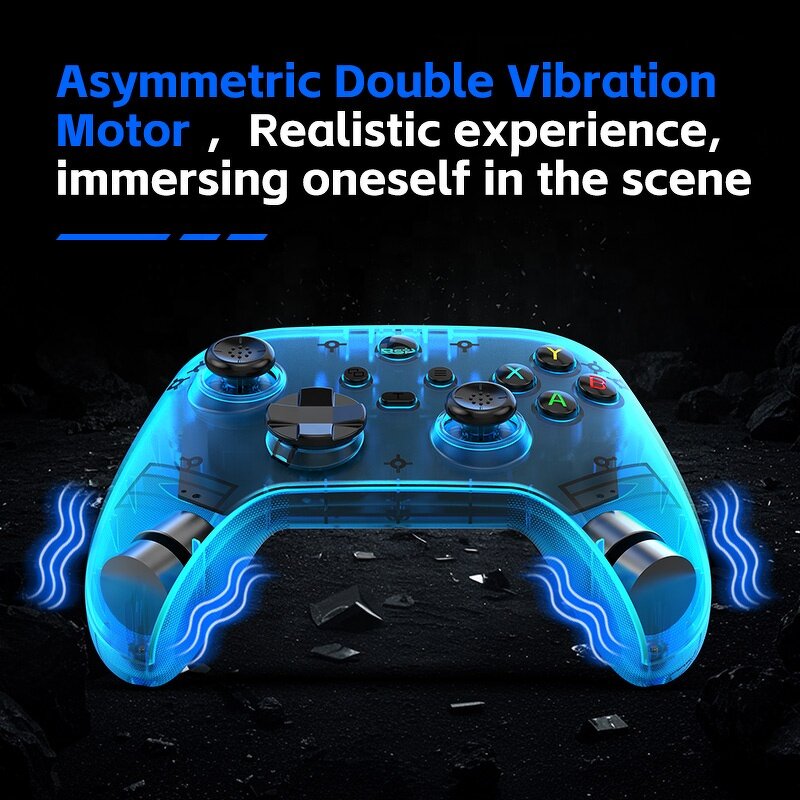 Bluetooth Game Controller Factory - Dual Hall Joystick Vibration GamePad Custom
