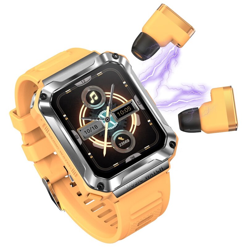 Smart Watch Factory - Outdoor Fitness Smartwatch with Earphones Custom