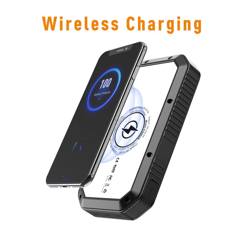 Solar Power Bank Factory - 20000mAh Wireless Fast Charging Power Station Custom