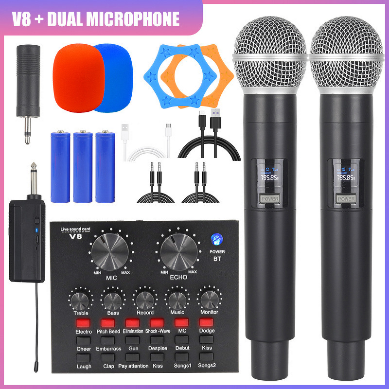 Dynamic Microphone Manufacturer - V8 Sound Card Live Streaming Kit OEM